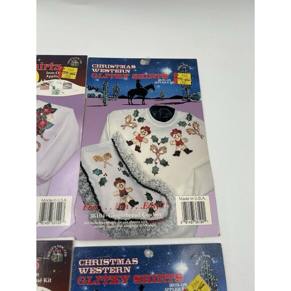 Glitzy Shirts Iron-On Applique Kit Lot of 4 VTG 90s zafs Toy Soldier, Christmas - Picture 4 of 9